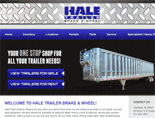 Tablet Screenshot of haletrailerbrakeandwheel.com